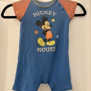 Disney Mickey Mouse Blue and Orange Bodysuit